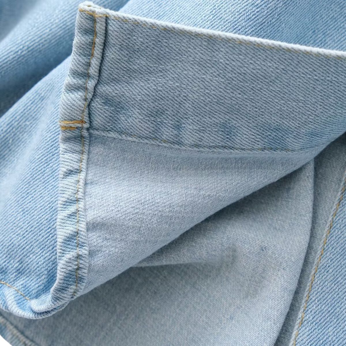 Women's Loose Street Style Mid-length Double Pocket Denim Shirt