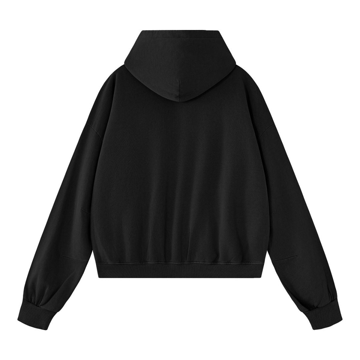 Vintage Washed Cotton Double‑Zip Hoodie