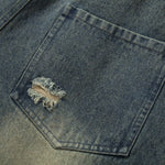 Pantalones vaqueros holgados con estampado de serpiente