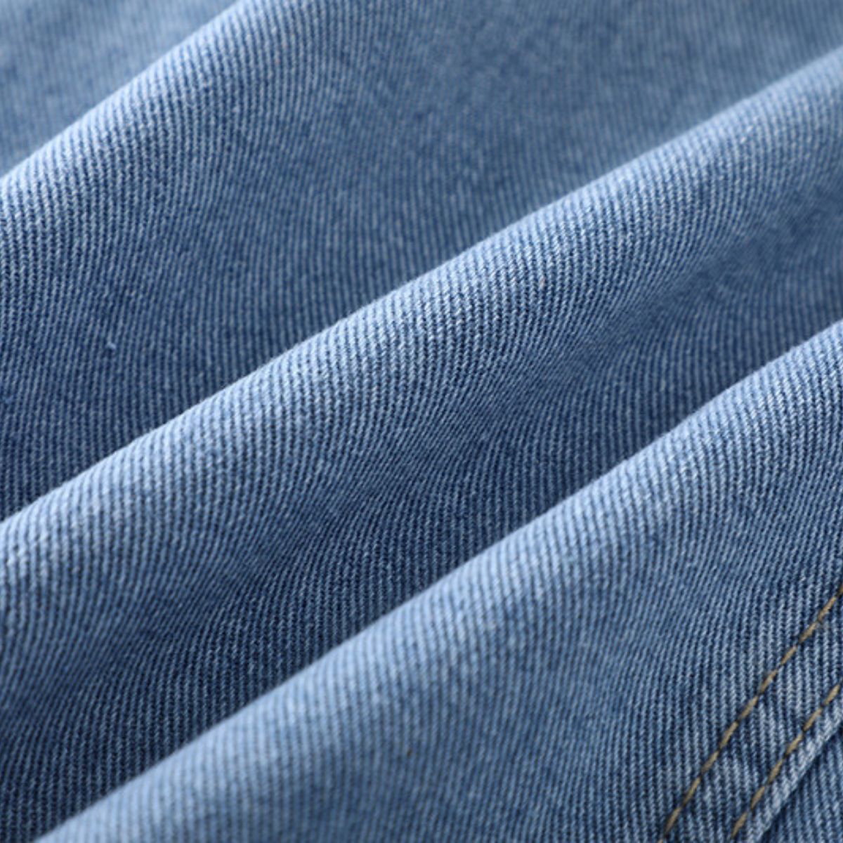 Women's Crew-Neck Cropped Denim Vest