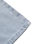 Washed Lightning Pattern Wide Flare Jeans