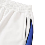 Contrast Side Spliced Zipper Draping Wide‑Leg Athletic Pants