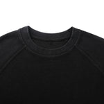Washed Waffle Cotton Raglan Long Sleeve Tee 340G