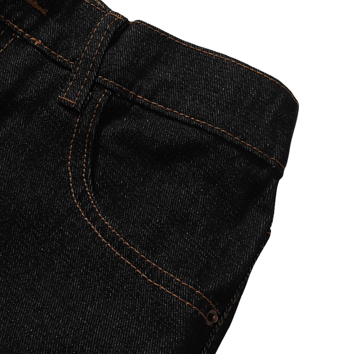 Raw Wash Wide Straight Denim Jeans