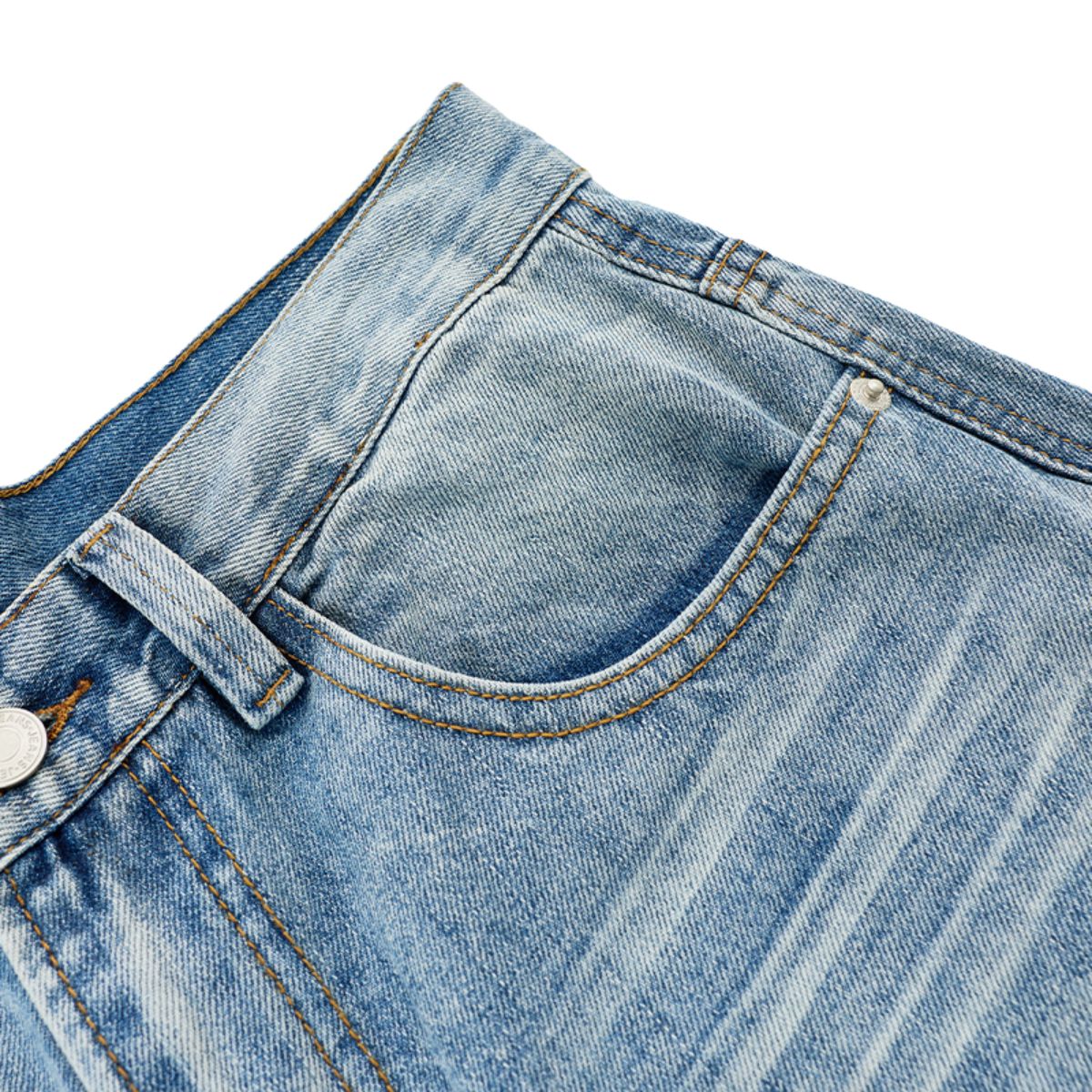 Vintage Faded Wide Leg Jeans