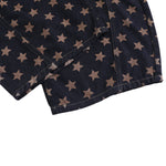 Vintage Star Print Loose Wide-Leg Denim Pants