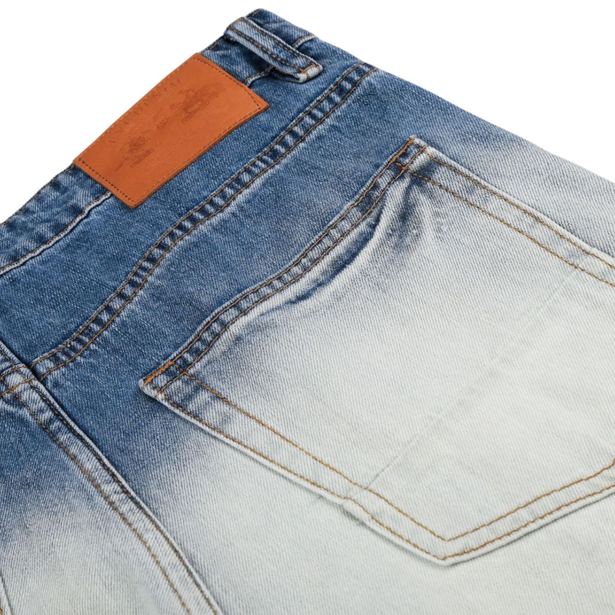 Vintage Washed Slim Flare Jeans