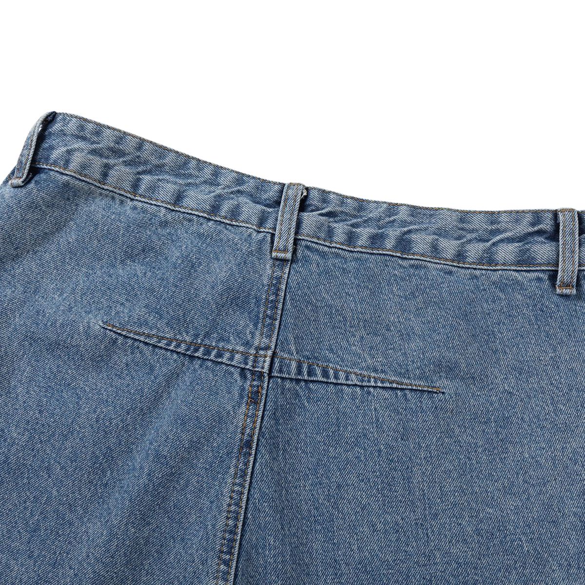 Vintage Washed Reverse Panel Slim Flare Jeans