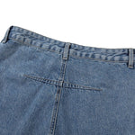 Vintage Washed Reverse Panel Slim Flare Jeans