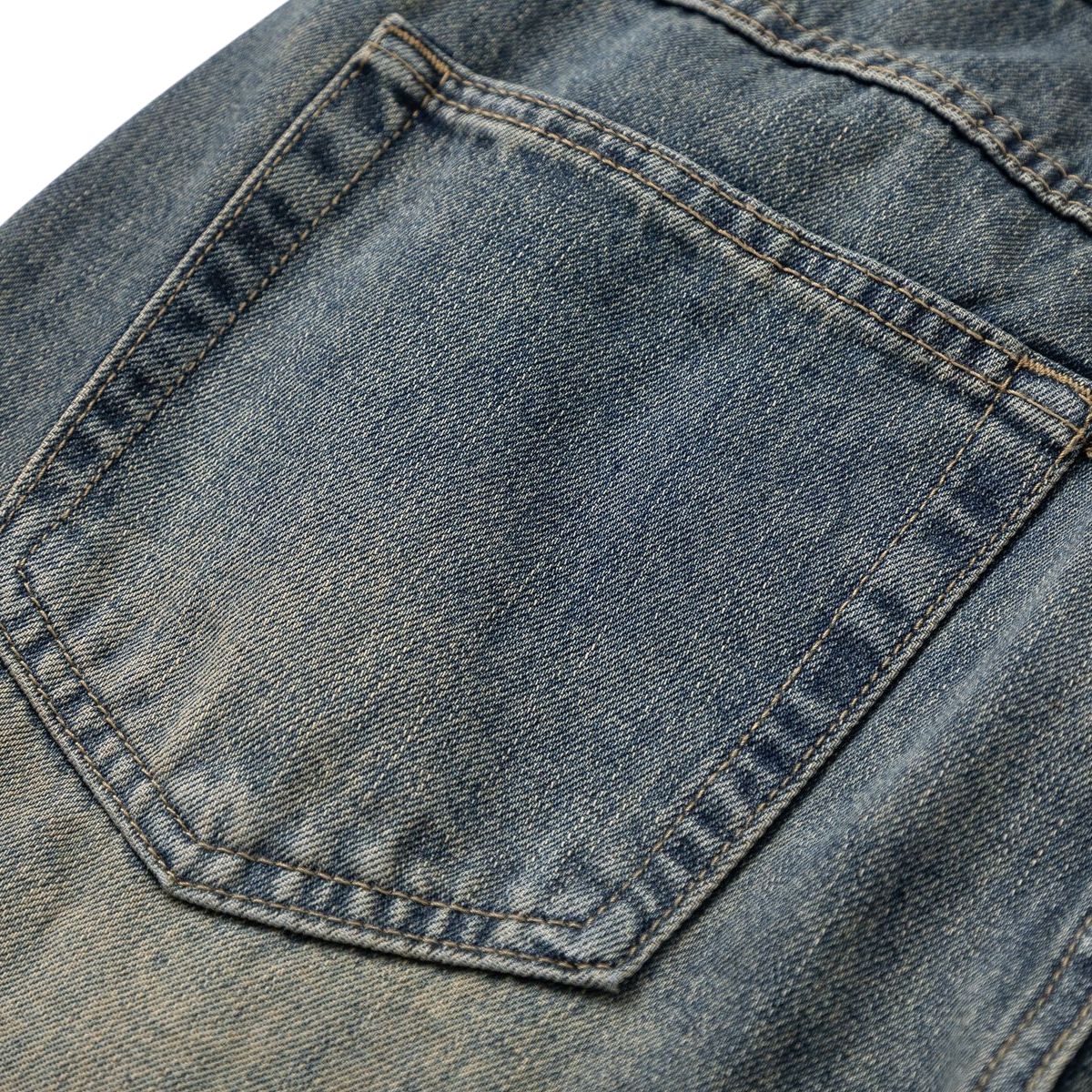 Vintage Washed Relaxed Straight Leg Jeans