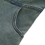 Vintage Wash Strappy Denim Maxi Dress