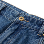 Paris Button Baggy Wide-Leg Denim Jeans