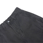Washed Vintage Distressed High Waist Relaxed Wide Leg Draped Pants