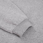 Snow Wash Broken-Seam Color Contrast Webbing Fleece Hoodie