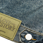 Washed Embroidered Design Spring & Autumn Pocket Denim Jacket