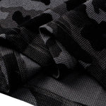 Raglan-Sleeve Camo Waffle Knit Long-Sleeve T-Shirt