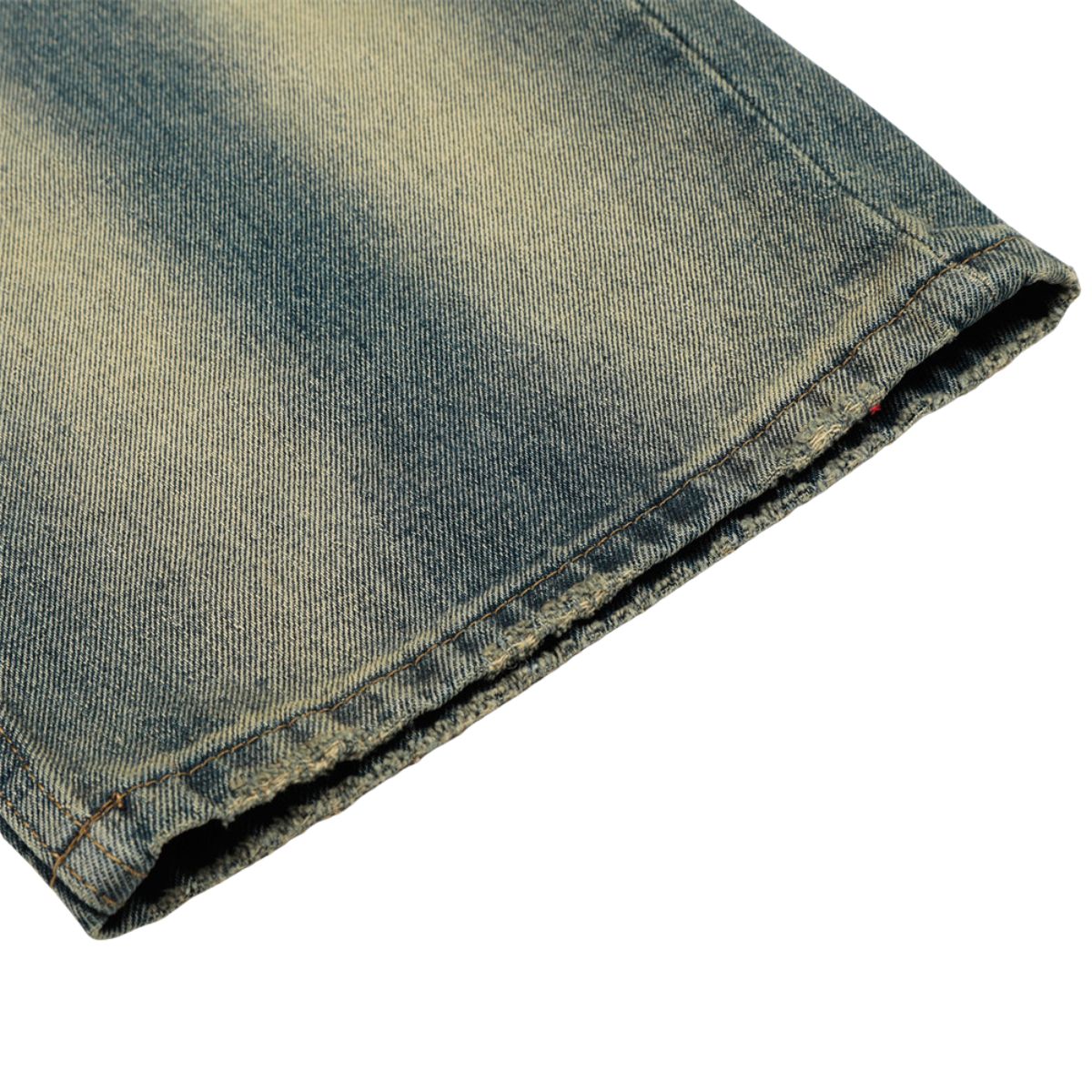 Men's Washed Distressed Denim Loose Vintage Street Pants Mud Dye Holes