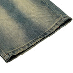 Men's Washed Distressed Denim Loose Vintage Street Pants Mud Dye Holes
