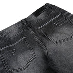 Vintage Washed Black Flared Denim Jeans
