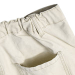 Washed Solid Baggy Wide Leg Workwear Pants