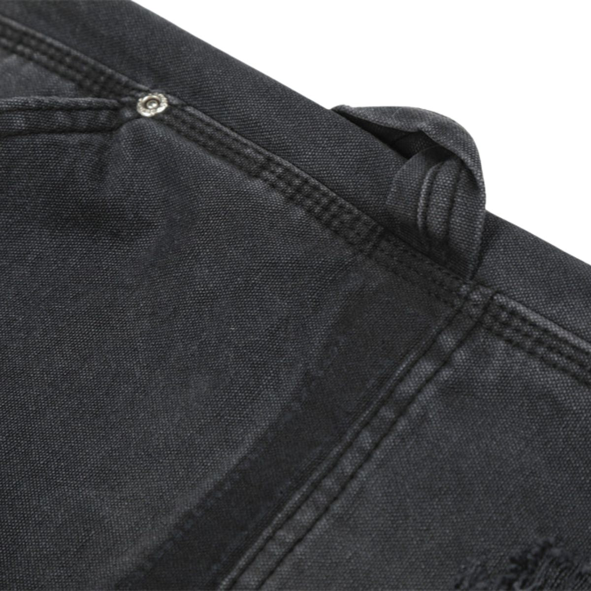 Men's Distressed Punk Cargo Pants â€?Loose Wide-Leg Streetwear