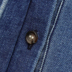 Vestido midi vaquero sin mangas con botones y aberturas en la parte delantera