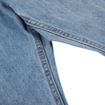 Trendy Constructed Vintage Blue Scimitar‑Leg Jeans