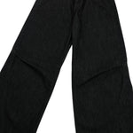 American Retro Black Pleated Jeans