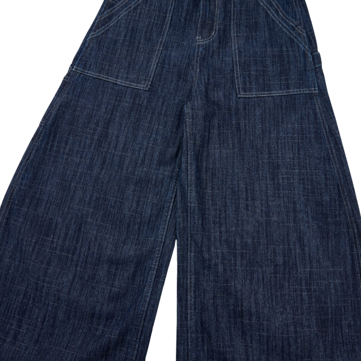 Vintage Slub Carpenter Baggy Denim Pants