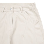Vintage Washed Curved-Leg Trousers
