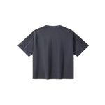 Camiseta destructiva de peso pesado con borde crudo de 10 oz