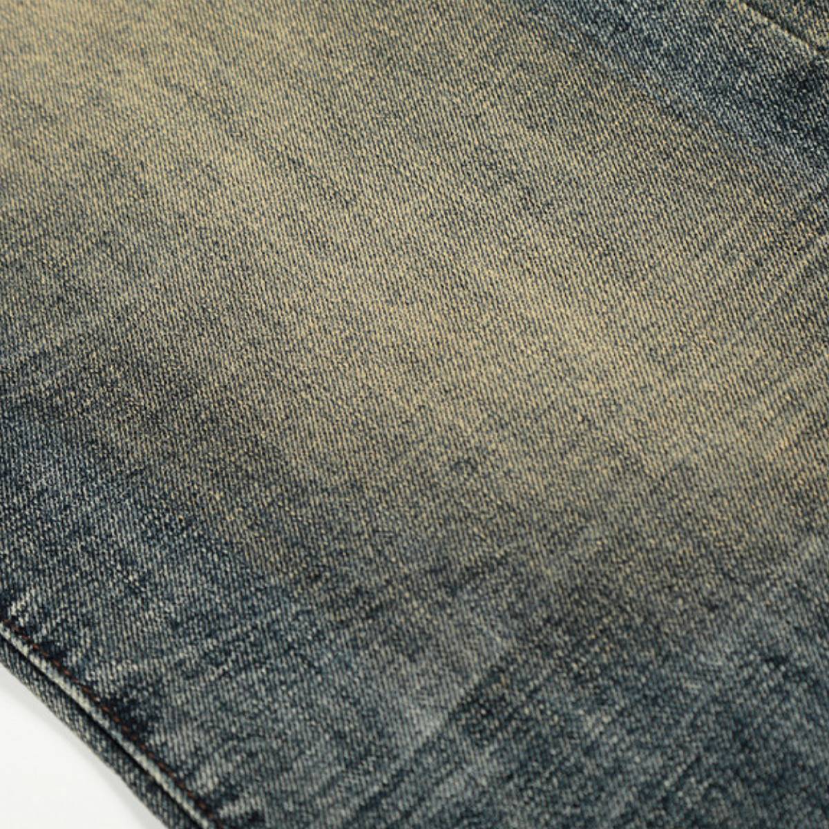 Vintage Heavy-Wash Ripped Deconstructed Baggy Wide-Leg Jeans