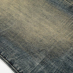 Vintage Heavy-Wash Ripped Deconstructed Baggy Wide-Leg Jeans