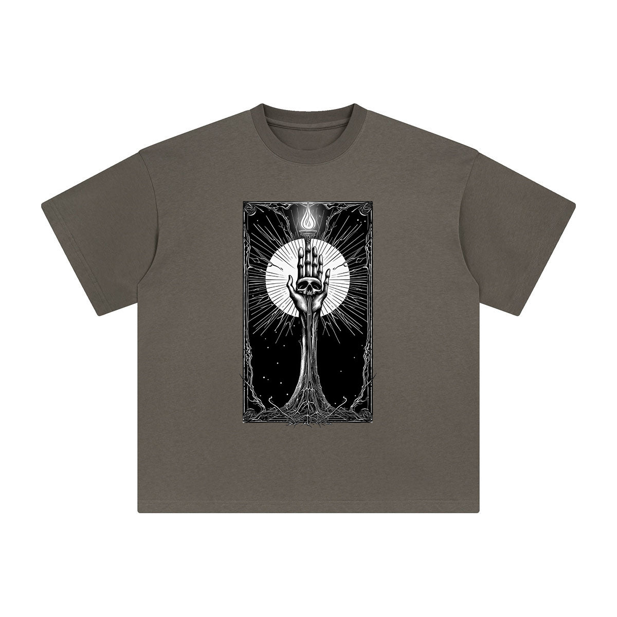 Mystery Demon Hand Tarot Card Graphic Tee-INNBLAC Fashion Apparel