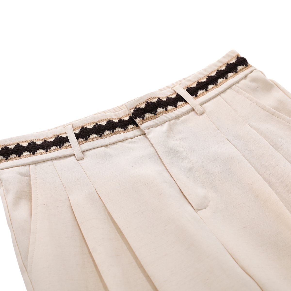Old Money Lyocell Linen Blend Wide Leg Trousers