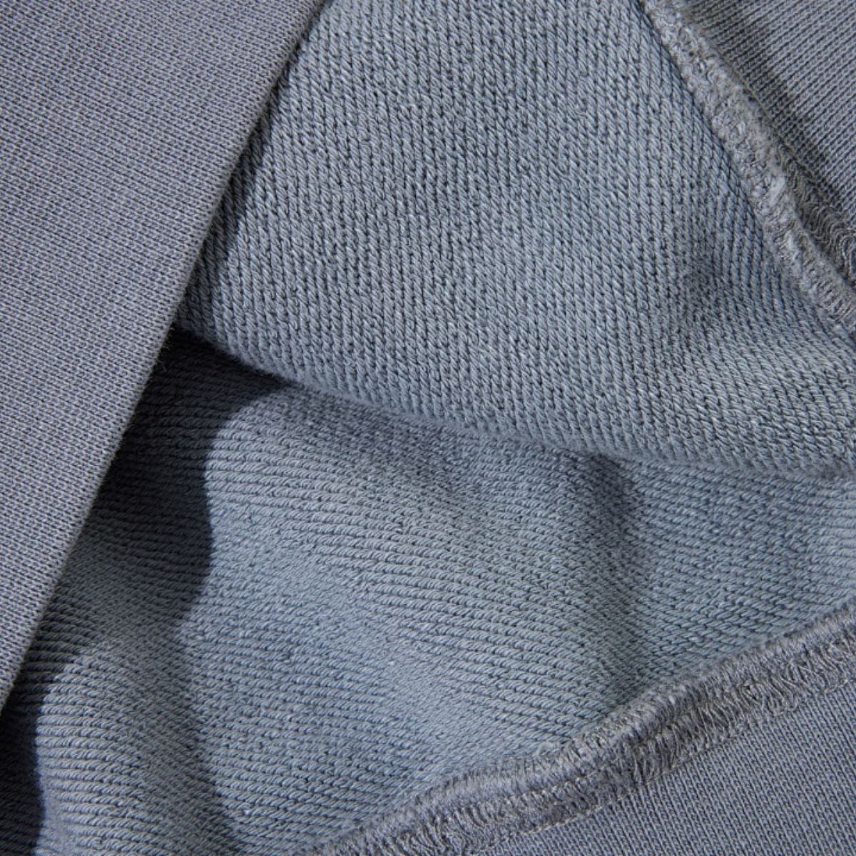 Cotton Vintage Distressed Gradient Raw‑Edge Zip Hoodie