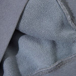 Cotton Vintage Distressed Gradient Raw‑Edge Zip Hoodie