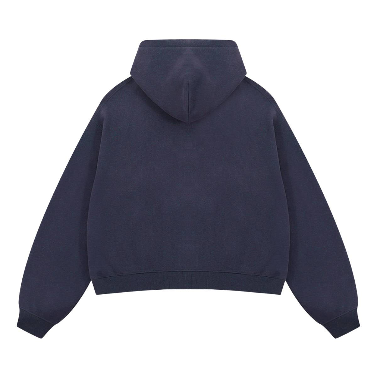 Dual Zipper Fleece Hooded Streetwear Hoodie
