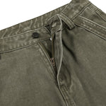 Vintage Washed Seam‑Detail Wide Leg Trousers
