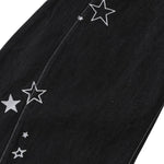 Y2K Star Mesh Layered Spliced Lace Baggy Wide-Leg Jeans