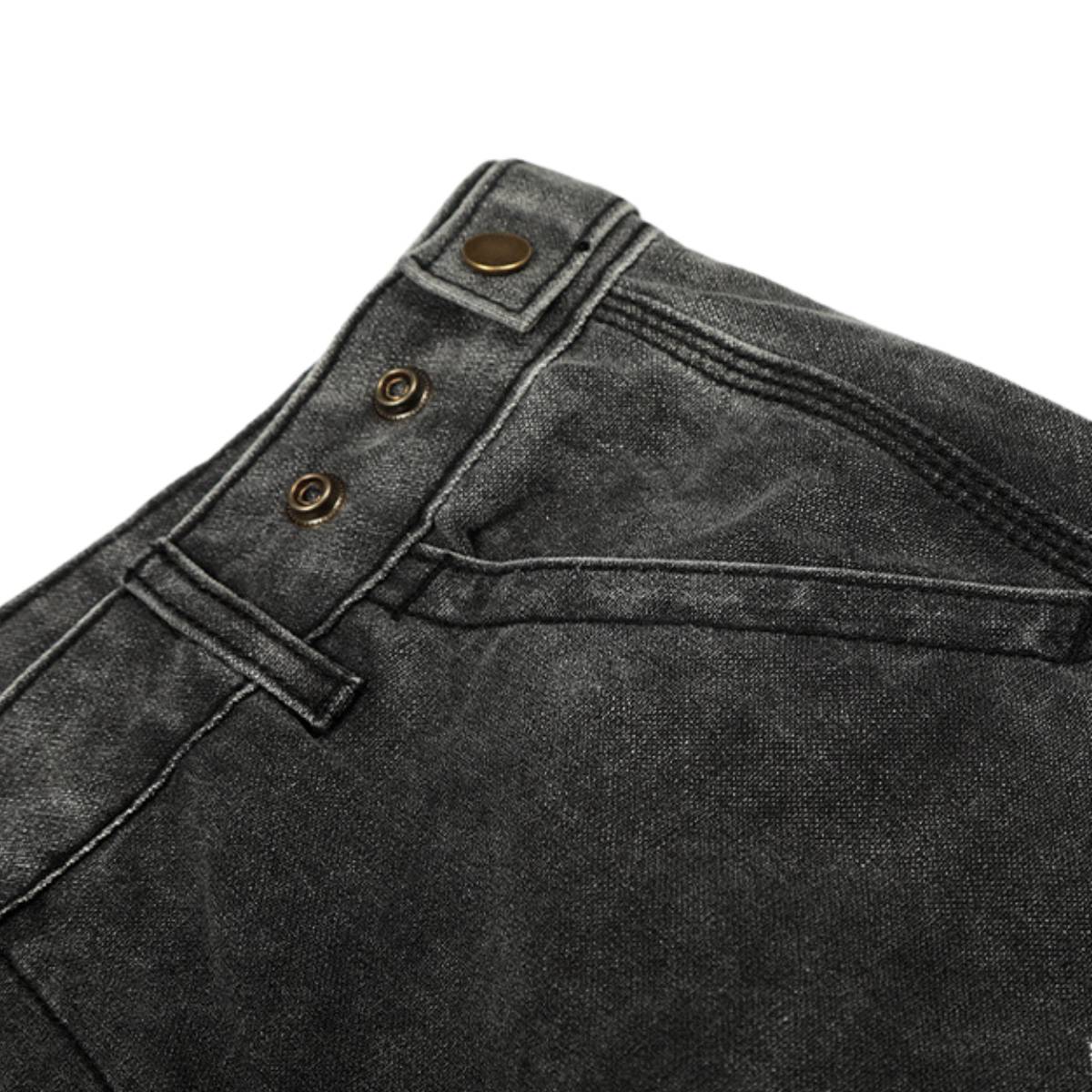 Faded Splatter-Wash GradientBaggy Wide-Leg Cargo Pants