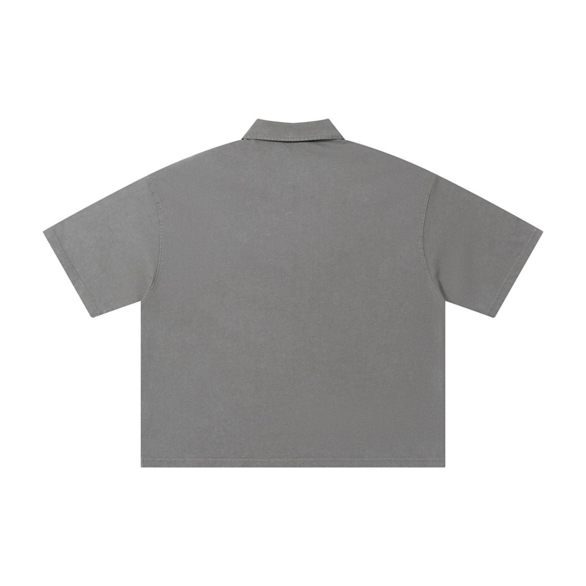 Vintage Polo Collar Loose Casual Short Sleeve T‑Shirt
