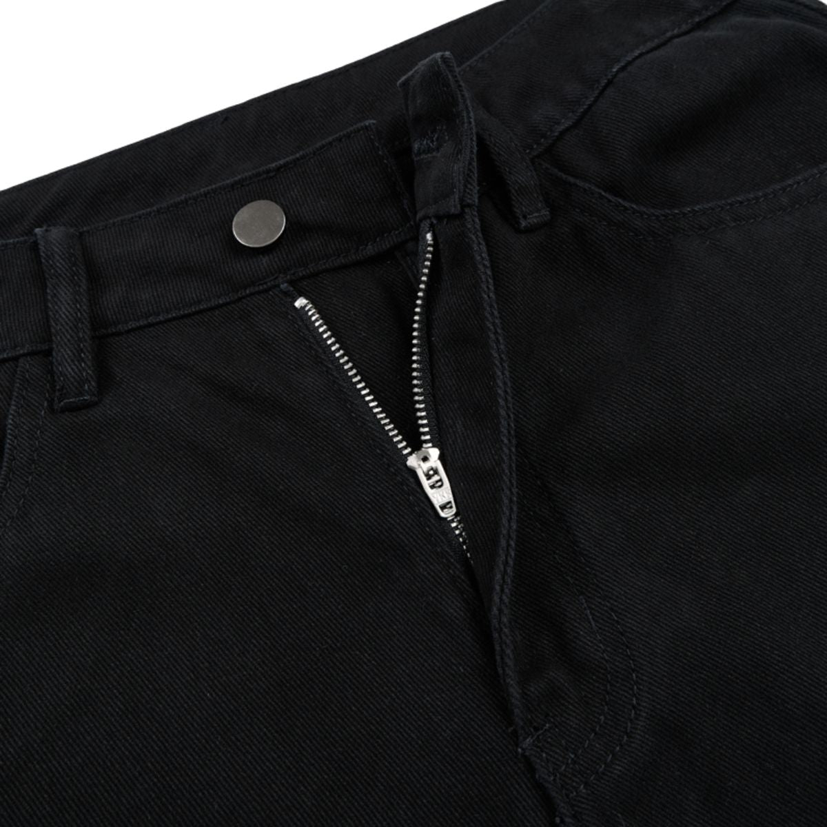 Voluminous Wide‑Leg Twill Casual Pants