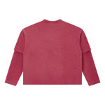 Vintage Snow‑Washed Relaxed Long Sleeve T‑Shirt