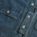 Shorts vaqueros con mariposas bordadas y adornados con perlas