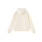 Sudadera con capucha y cremallera lavada de doble cursor