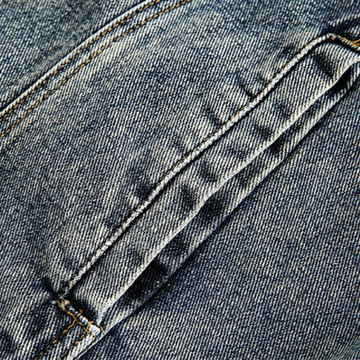 Stand-up Collar American Vintage Denim Jacket