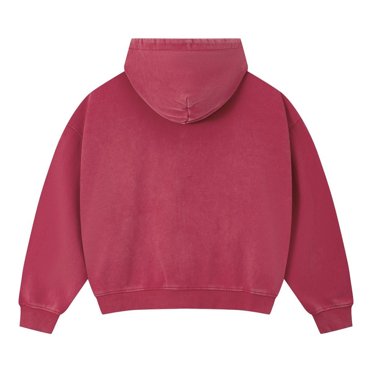 Vintage Relaxed Drop‑Shoulder Zip‑Up Hoodie