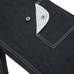 Paneled Pocket Decor Relaxed Raw Denim Jeans