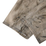 Muddy Wash Denim Texture Loose-Fit Jeans